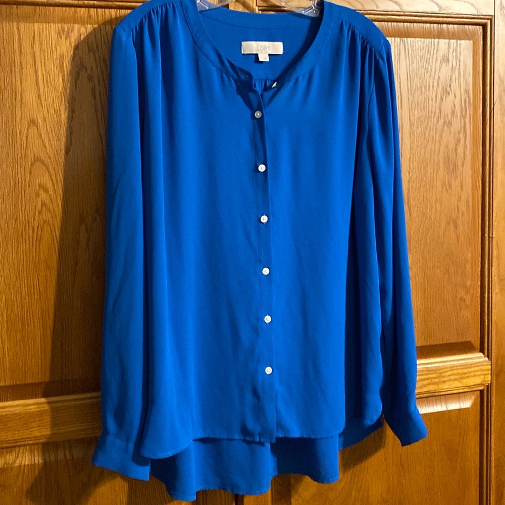 Loft Button Down Blouse. - image 1